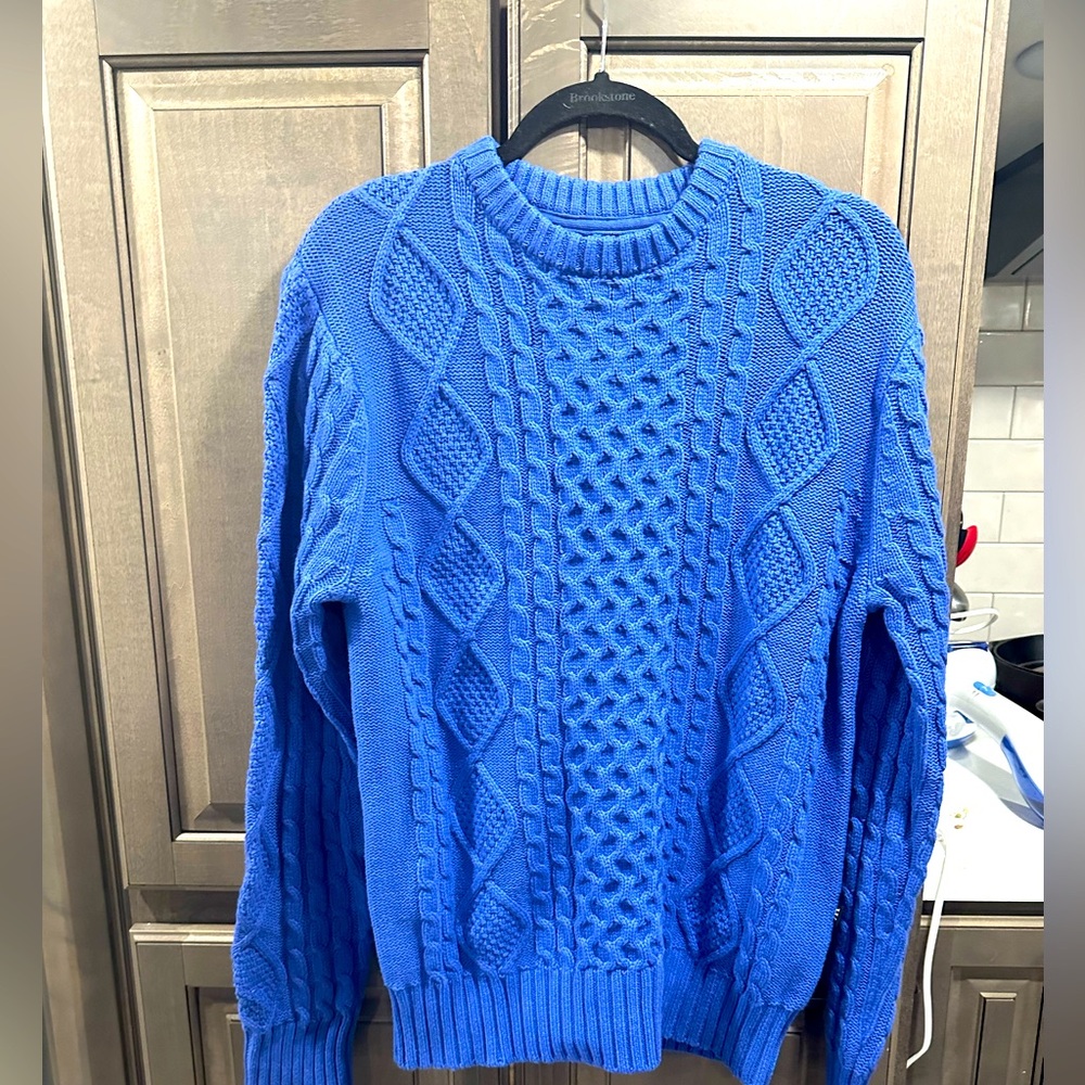 Houston White Sweater, Royal Blue, Size Small, Beaut…